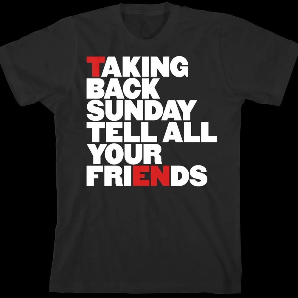 Taking Back Sunday Black T-shirts